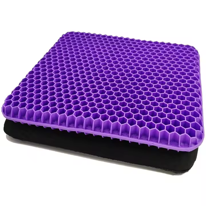 Alivia la presión sobre el hilo ortopedico con Funda antideslizante para coche, oficina, hogar y silla de ruedas (morado) - 1