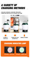 Lámpara De Camping Retro Recargable Luz De Emergencia Para Exteriores Pesca Y Iluminación De Camping Vintage Con Luz De Trabajo Para Jardín Y Calle - details 8