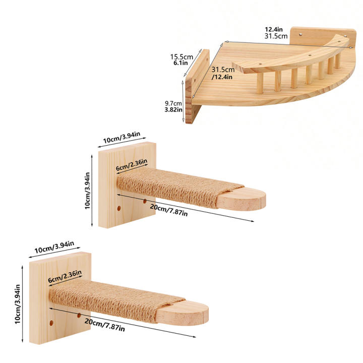 Estante Para Gatos 2 Pasos Con Hamaca Y Poste De Rasguño Accesorios De Juego Y Climbing Para Gatos Domésticos Internos Torre De Árbol