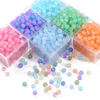 Alrededor De 30 Piezas De Cuentas De Imitación De Jade De Vidrio, Cuentas De Manzana, Cuentas Redondas Para La Creación De Joyas DIY Accesorios Para Collares Hechos a Mano Cuentas Sueltas - details 4