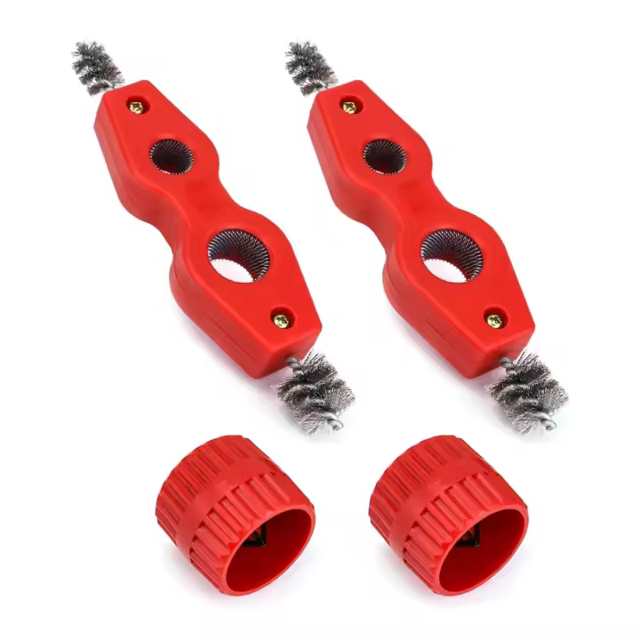 Limpieza de Tubos de Cobre y juego de escariadores, que constan de 2 tubos de Cobre y 2 escariadores, para PVC de Cobre y Tubos de Maple flexibles - 1