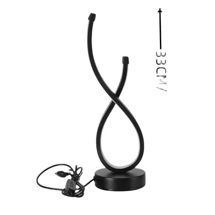 Lámpara De Mesa LED Para Decoración De Habitación Y Oficina Luz Nocturna De 3 Colores Dimmer Creativa Y Moderna Para Lectura Y Ambiente - 1