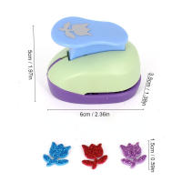 Máquina De Embossing DIY 15mm Cortadora De Agujeros Para Scrapbooking Hecho De Plástico Color Aleatorio Herramienta De Manualidades - details 2