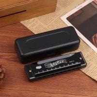 Harmonica De Metal Para Principiantes Y Niños Regalo Con Estuche Diatónica De 10 Agujeros En Do Clave C - details 11