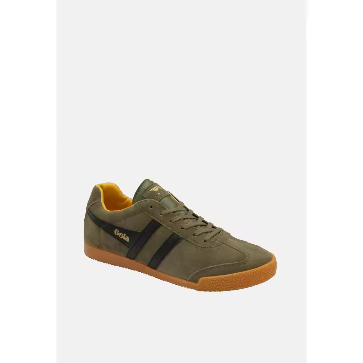 Deportivo de hombre kaki Gola harrier suede - 1