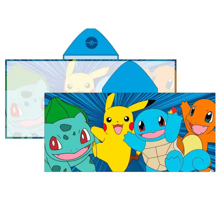 Poncho Pokemon Microfibra 50x100cm. - 1