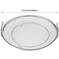 Rack De Fritura Para Barbacoa En Acero Inoxidable Con Bandeja Y Filtro Multifuncional Para Cocina Cesta De Malla De Audio Binaural - details 2
