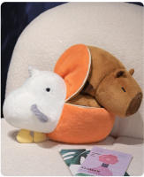 Peluche Capibara Pelican Flip Pushie Doble Lado Muñeco Transformable 2-en-1 Regalo De Cumpleaños Kawaii Almohada Giratoria - details 2