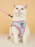 Nueva Llegada De Correa Y Amigo De Mascota Ajustable Con Diseño Moda En Malla Suave Para Gatos Y Perros Conjunto De Correa Y Amigo De Mascota - details 6