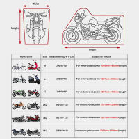 Cubierta Para Motocicleta Impermeable 190T Poliéster Taffeta Resistente Al Desgaste Protección UV Y Antipolvo Para Todas Las Estaciones Adecuada Para Exterior E Interior Scooter - details 3