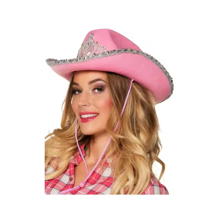 Sombrero de Vaquera Rosa Corona (Boland) - 1