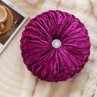 Almohada redonda de terciopelo con forma de rueda y diseño de flor de hielo para sofá, mesita de noche, ventana salediza, futón, almohada de calabaza - details 21