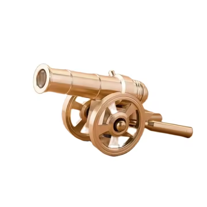 Mini Cannon De Metal Militar Ornamento Modelo Pequeño Arsenal Civil Guerra De Napoleón Armas Miniatura Arte En Casa Y Oficina - 1