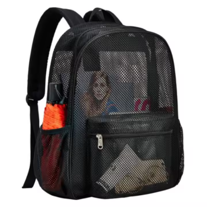 Mochila de malla de alta capacidad, bolso de viaje sencillo, mochila de playa - 1