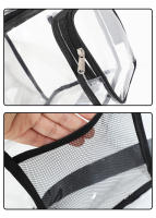 Bolsa de almacenamiento de gran capacidad, sencilla y elegante, bolsa de cosméticos, neceser, bolso de mensajero de hombro, bolsa de almuerzo transparente - details 14
