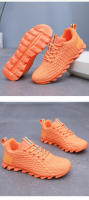 Zapatos De Correr Para Hombre En Color Naranja Zapatos Deportivos Casuales Transpirables Ligeros Antideslizantes Para Exterior Y Maratón - details 16