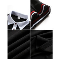 Camisa POLO para hombre, camiseta de solapa con colores a juego, de moda, de talla grande para hombre - details 3