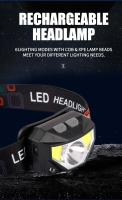 Linterna Frontal LED Recargable 1200LM 8 Modos Sensor De Movimiento Impermeable Para Camping Montañismo Ciclismo Y Atletismo - details 0