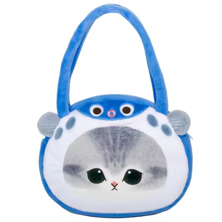Muñeco De Peluche Kawaii De 32cm Serie Mofusand Gato Globifichera Cangrejo Juguete De Coche De Mano Y Bolso De Hombro Para Cosplay - 1