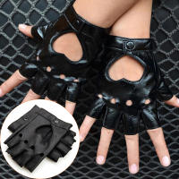 Guantes De Motociclista Para Mujer Punk De Cuero Sin Dedos Para Baile Y Conducción Estilo Biker Adulto Material Principal Poliéster - details 1