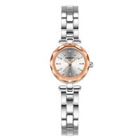 Reloj De Pulsera De Acero Inoxidable Lujoso Y Ligero Con Correa Redonda Versátil Y Casual Simple Para Hombre Y Mujer Resistente Al Agua - details 0