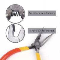 Alicates Multifuncionales De Nariz Finas Tijeras Diagonales Desencadenantes De Alambre Herramienta De Crimpado Para Electricista - details 3