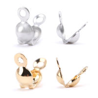 100PCS/Box Tiras De Acero Inoxidable Para Joyería DIY Con Cierre De Hilo Dorado Cubiertas De Nudo Accesorios Para Pulseras Y Collares - details 0