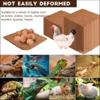 Alfombras De Nidificación Para Pollos Multifuncionales Reutilizables Felpa De Palma De Coco Natural Fácil De Limpiar Accesorio Para Pájaros Y Reptiles - details 4