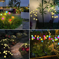 Luces De Mosquitero Solar RGB Para Jardín IP65 Impermeables Decoración De Patio Con 8/10LED Lámparas De Viento Modernas - details 9