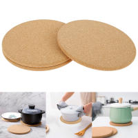 Torchón De Madera De Corcho Redondo Resistente Al Calor Soporte Para Vajilla Y Bebidas Accesorios De Cocina Modernos - details 1