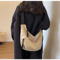 Bolso Bandolera De Nylon Para Mujer Estilo Casual Color Sólido Cierre De Cremallera Gran Capacidad Bolso De Hombro Sencillo - details 10