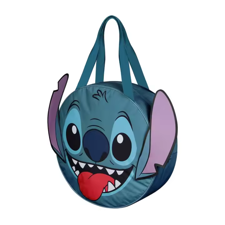 Disney Lilo y Stitch Face Bolsa de Playa Jumbo, Azul - 1