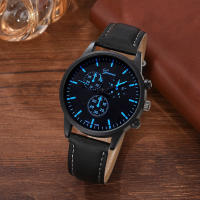 Set De 4 Relojes De Lujo Para Parejas Moda Casual Dial De Hombre Correa De Cuero Reloj De Cuarzo Para Mujer Y Hombre - details 1
