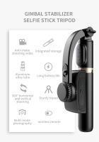 Roreta 2023 Gimbal Estabilizador De Selfie Plegable Con Trípode Inalámbrico Y Botón De Bluetooth Para IOS Android Monopod De Aluminio - details 1
