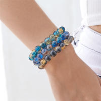 Pulsera De Vidrio Colorido Para Hombres Y Mujeres 10mm Pulsera De Bolas Redondas Accesorios De Joyería Regalo Nueva Colección - details 7