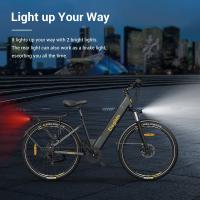 Ebike Bicicleta Carretera Bici 27.5 Pulgadas Bicicleta Electrica trekking Eleglide T1 Step-Thru Neumáticos CST Batería de 36V 13Ah Motor sin escobillas 250W 25Km/h 7 velocidades Shimano 100km de alcance máximo Impermeable IPX4 Carga máxima de 120kg - details 8