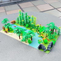Bloques De Construcción Clásicos Base Placa De Granos 580pcs Pack Para Crear Un Escenario De Selva Tropical Para Niños - details 5