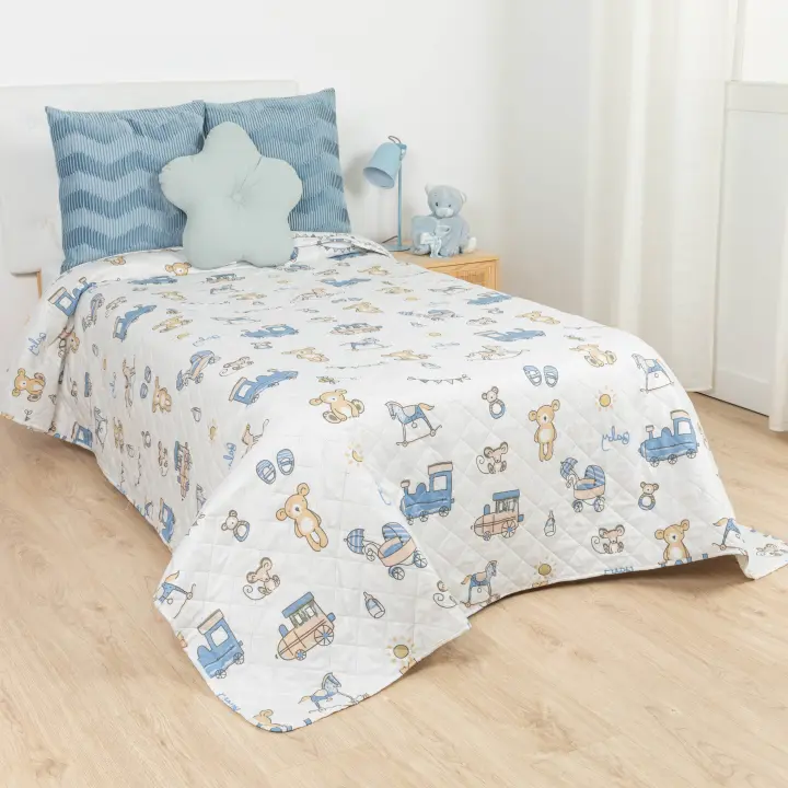 Tramas+ Colcha Infantil Divertida y Colorida - Diseño Atractivo para Niños - 1