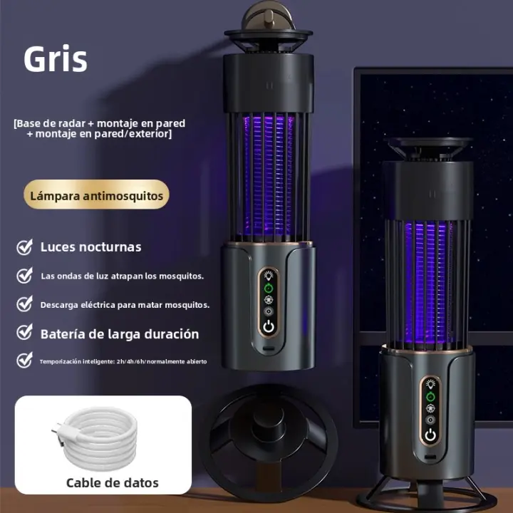 Lámpara Asesina De Mosquitos USB Repelente De Insectos Para Camping Con Timer Y Trampa Para Moscas Y Abejas Electrónica Portátil Para Exteriores - 1