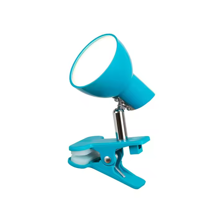 Lampara Flexo Excritorio LED 5W 3000K con Pinza Azul NOAH 3000K RABALUX - 1