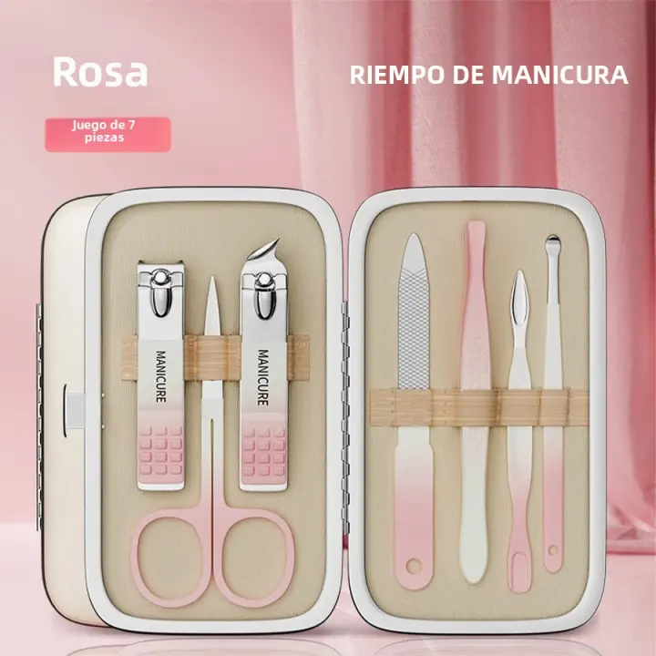 Set De Manicura De Acero Inoxidable De Alta Calidad Para Regalos Navideños Con Reparación De Pies Gradiente Herramientas De Cuidado Personal Completo - 1