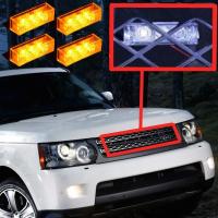 Luz De Advertencia Estroboscópica Frontal Para Coche 12V LED Luz De Señal De Emergencia Policial Con Luz De Día Potencia Alta Material Plástico - details 7