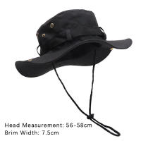 Sombrero De Pescar Estilo Cowboy Para Hombres Verano 2023 Protección Solar Amplio Y Transpirable Para Camping Playa Y Excursiones Al Aire Libre - details 6