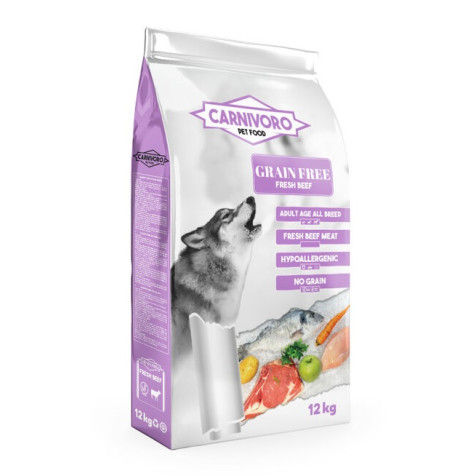 Carnivoro Grain Free Ternera Y Lentejas Pienso Para Perros 12 Kg