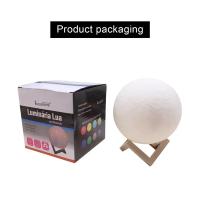 Lámpara De Luna LED 8cm Luz Nocturna Con Base Regalo Para Niños Decoración Para Dormitorio Luz De Noche Con Estrellas - details 6
