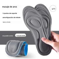 1par De Plantillas Deportivas Unisex Masaje Transpirables Absorbentes De Sudor Comodidad Accesorios Para Zapatillas Para Correr - details 0