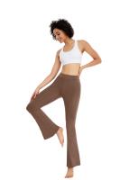 Pantalones De Yoga Para Mujer Con Cintura Alta Y Pierna Flare Cross over Leggings De Piso Ancho Para Gimnasio Y Ropa Casual - details 7