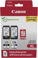 Canon PG-575XL + CL-576XL Cartucho de Tinta Negro + MultiColor Original Gran Capacidad+ Papel Fotográfico 4x6 (PIXMA) Impresoras PIXMA TS3750i, PIXMA TS3751i, PIXMA TS3752i, PIXMA TS3550i, PIXMA  TS3551i,  PIXMA TR4750i, PIXMA TR4751i, PIXMA TR4756i - details 7