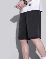 Shorts De Verano Para Hombre Nuevos Cómodos Con Cintura Elástica Ropa Deportiva Transpirable Pantalones Cortos De Largo Medio Estilo Casual - details 3