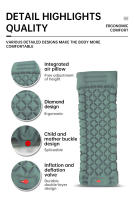 Manta De Seda Para Acampar Ultra Ligera Con Almohadilla Impermeable Individual Con Inflador De Pie De TPU - details 9